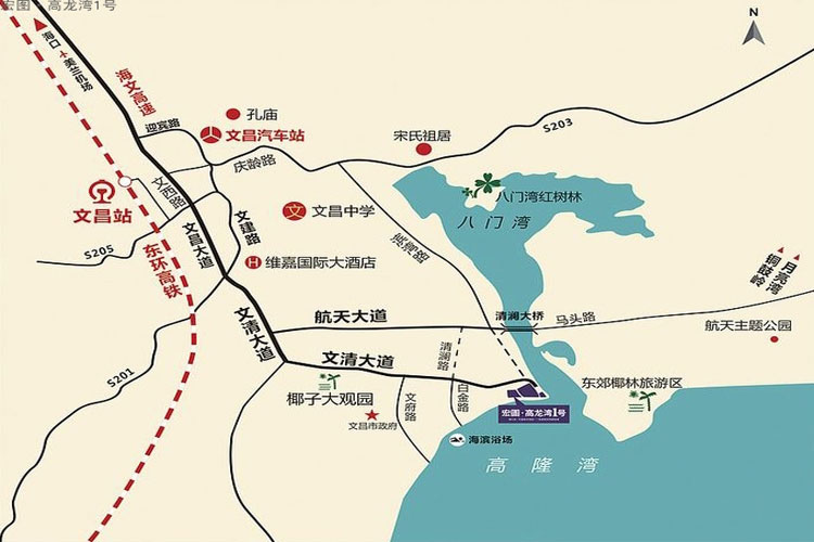 高龙湾1号位置图